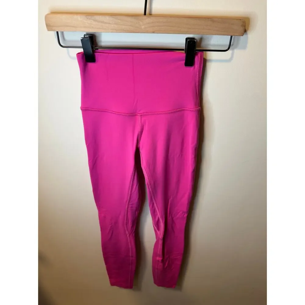 Lululemon Align High-Rise Pant 25” Nulu Size 0 Pink